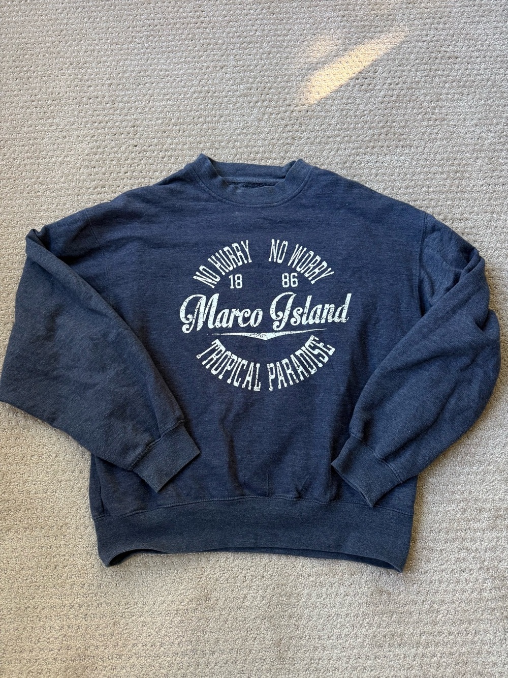 Pacific & Co Marco Island Navy Graphic Crew Sweatshirt
